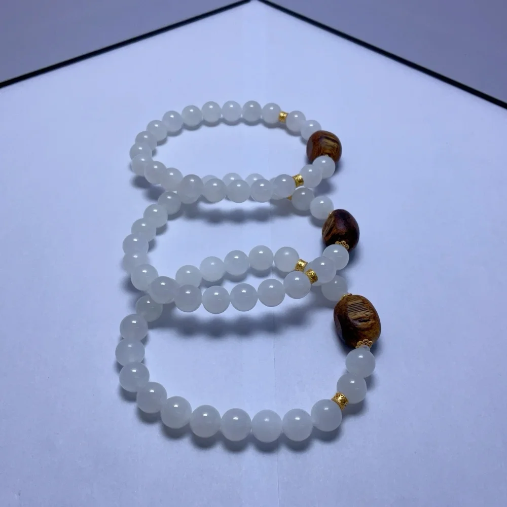 7.8MM Natural Hetian Jade Bead Bracelet Fashion Crystal Quartz Gemstone Jewelry Reiki Healing For Women Gift 1PCS
7.8MM Natural Hetian Jade Bead Bracelet Fashion Crystal Quartz Gemstone Jewelry Reiki Healing For Women Gift 1PCS