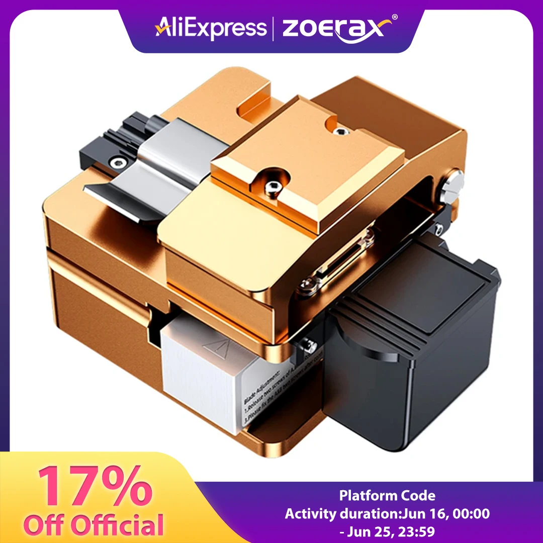 ZoeRax Fiber Optic Cleaver Light Optical Fiber Fusion Splicer Cutting Knife Fiber Cutter High precision
ZoeRax Fiber Optic Cleaver Light Optical Fiber Fusion Splicer Cutting Knife Fiber Cutter High precision