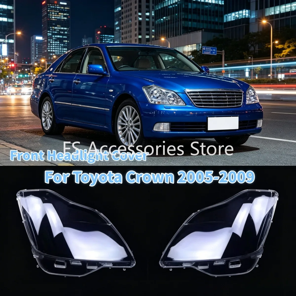 For Toyota Crown 2005 2006 2007 2008 2009 Left&Right Front Headlamp Cover Transparent Lampshades Lamp Shell Lens Accessories
For Toyota Crown 2005 2006 2007 2008 2009 Left&Right Front Headlamp Cover Transparent Lampshades Lamp Shell Lens Accessories