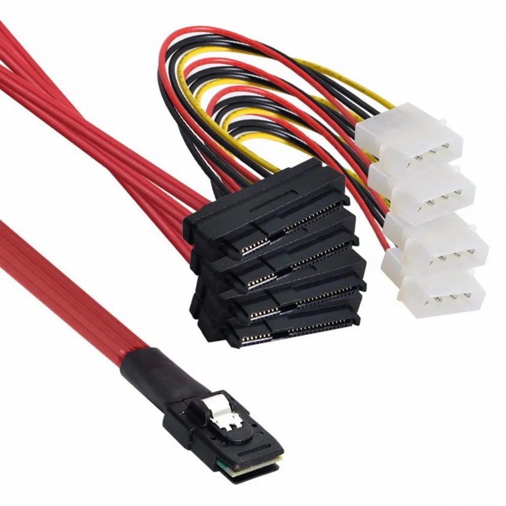Кабель Mini SAS SFF 8087–SFF-8482 с SATA/Molex Power, SFF-8087 Host To 4 SAS 29-контактный SFF8482 Жесткий диск Target Apdater 1 м 3 фута
Кабель Mini SAS SFF 8087–SFF-8482 с SATA/Molex Power, SFF-8087 Host To 4 SAS 29-контактный SFF8482 Жесткий диск Target Apdater 1 м 3 фута