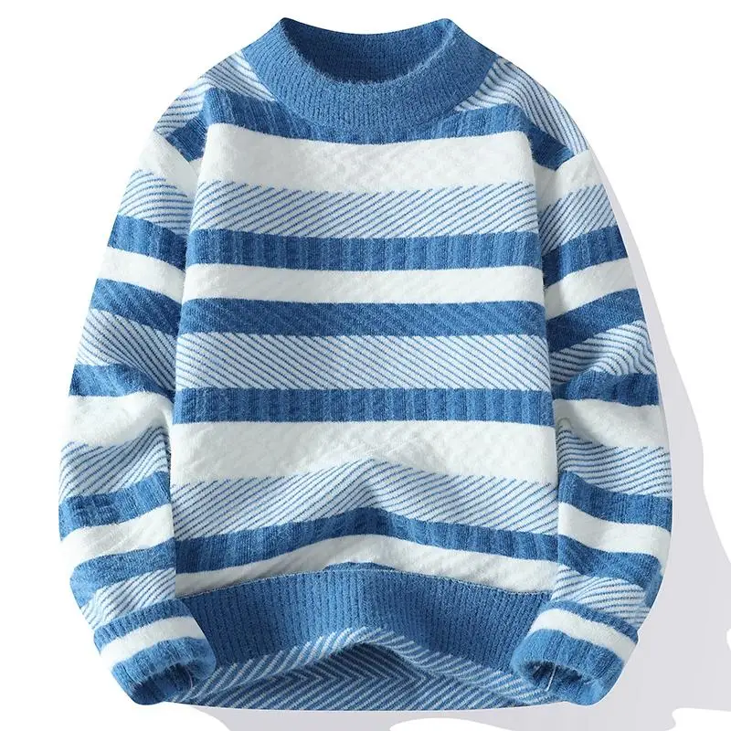 New Men's Fashion Autumn and Winter British Style Slim Korean Version of The Trend Solid Color Pullover Sweater Casual Knitwear
New Men's Fashion Autumn and Winter British Style Slim Korean Version of The Trend Solid Color Pullover Sweater Casual Knitwear