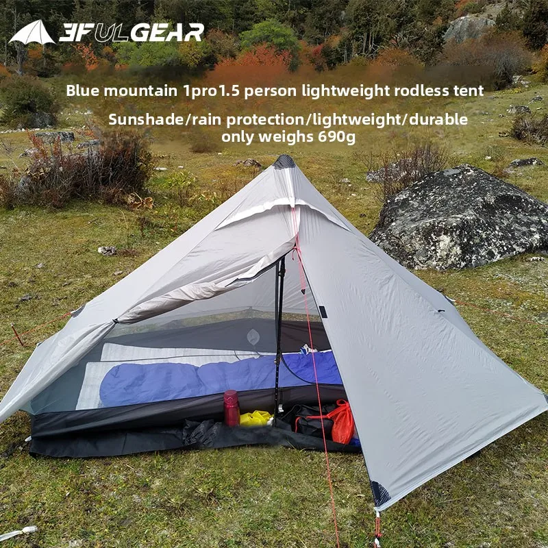 Three peaks out of Blue Mountain 1pro single tent ultra-light dual silicon windproof and rainproof single rodless camping
Three peaks out of Blue Mountain 1pro single tent ultra-light dual silicon windproof and rainproof single rodless camping