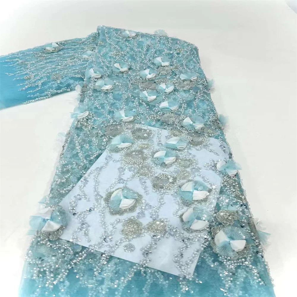 French Sequins Net Lace Fabric 2024 High Quality 3d African Beaded Tulle Lace Fabric Nigerian Embroidery For Bride Party Dresses
French Sequins Net Lace Fabric 2024 High Quality 3d African Beaded Tulle Lace Fabric Nigerian Embroidery For Bride Party Dresses