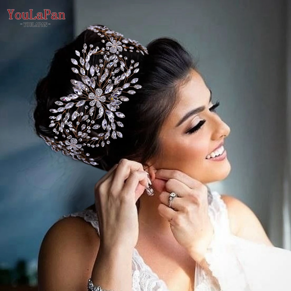 TOPQUEEN Handmade Wedding Headband Rhinestone Hollow Flowers Head Accessories For Women Party Bridal Hair Decoration HP390
TOPQUEEN Handmade Wedding Headband Rhinestone Hollow Flowers Head Accessories For Women Party Bridal Hair Decoration HP390