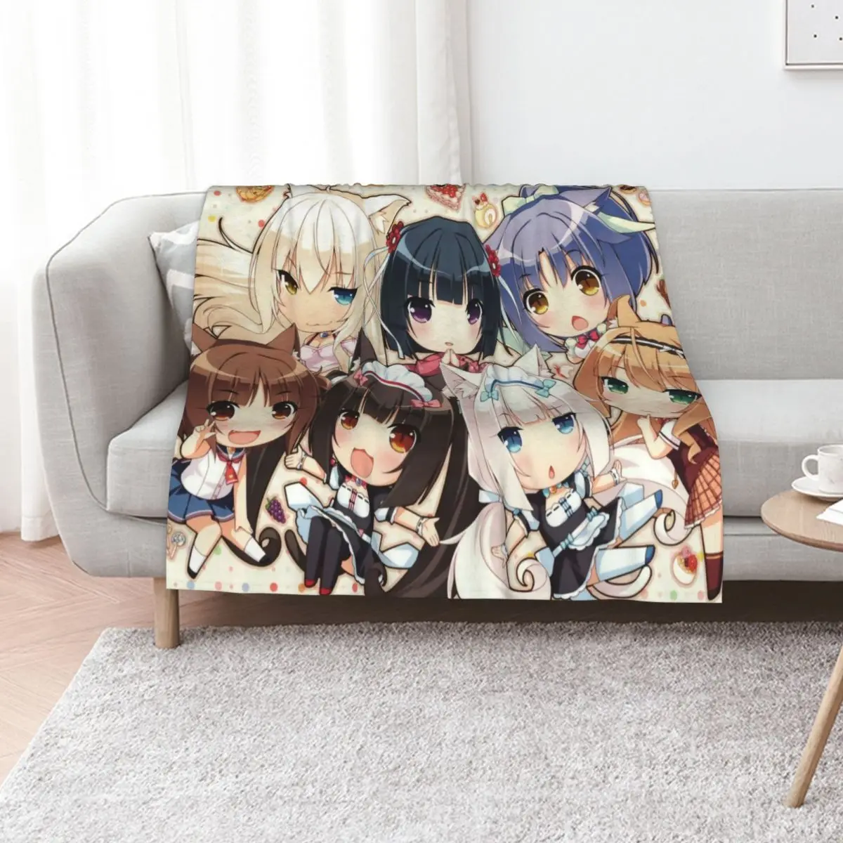 Nekopara 2 Throw Blanket For Decorative Sofa Custom For Sofa Thin Designers Blankets
Nekopara 2 Throw Blanket For Decorative Sofa Custom For Sofa Thin Designers Blankets