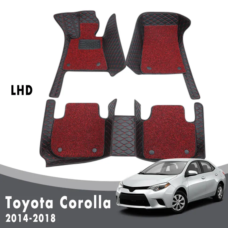 Автомобильные коврики, ковры для Toyota Corolla XI 11th E170 2018 2017 2016 2015 2014, роскошные двухслойные проволочные петли, внутренняя кожа
Автомобильные коврики, ковры для Toyota Corolla XI 11th E170 2018 2017 2016 2015 2014, роскошные двухслойные проволочные петли, внутренняя кожа