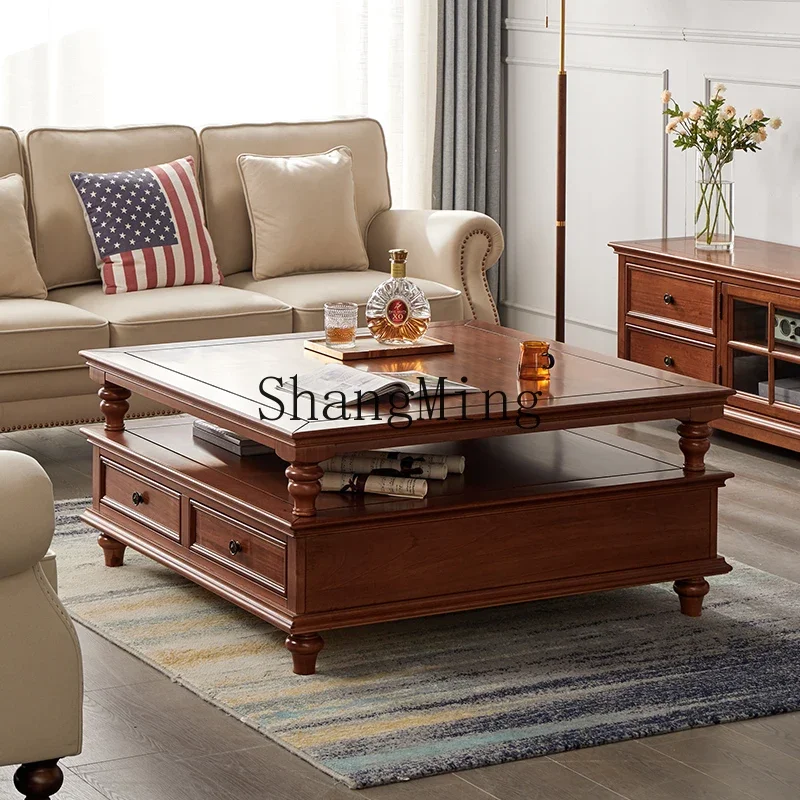 CL solid wood living room home coffee table simple TV cabinet combination furniture set
CL solid wood living room home coffee table simple TV cabinet combination furniture set