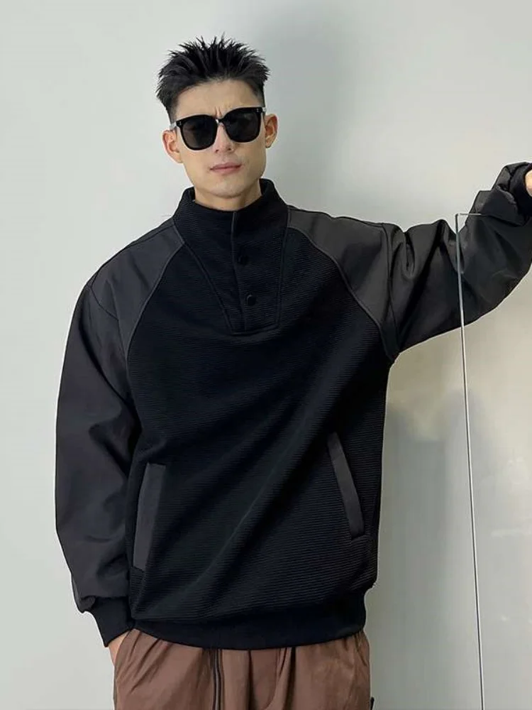 Осенне-зимняя мужская толстовка больших размеров свободного кроя с флисовой подкладкой, толстая, с длинными рукавами, воротником-стойкой, модная уличная одежда от бренда
Осенне-зимняя мужская толстовка больших размеров свободного кроя с флисовой подкладкой, толстая, с длинными рукавами, воротником-стойкой, модная уличная одежда от бренда