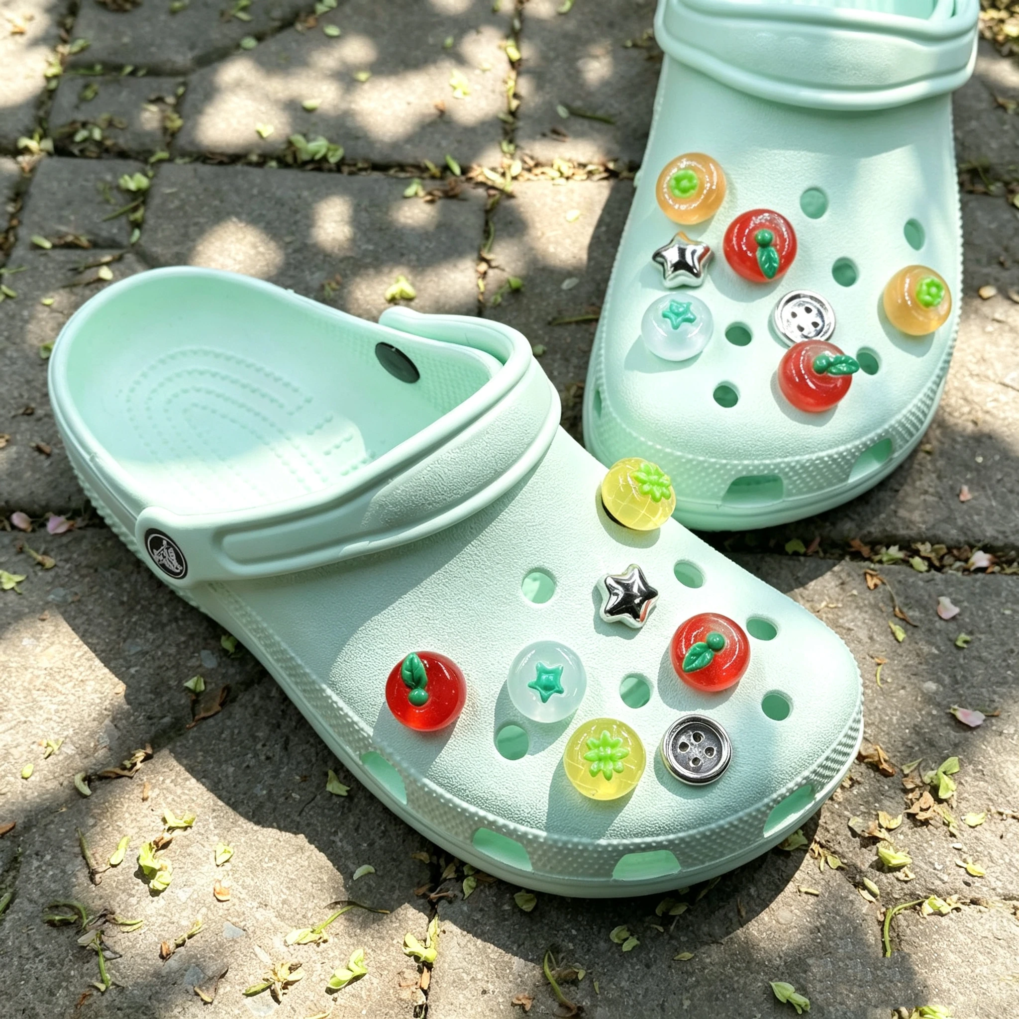 Fruit Shoe Charms Set Cute DIY Accessory for Slide Sandals Tomatoes Oranges Potatoes Garden Decorations - Shoe Decor Gifts
Fruit Shoe Charms Set Cute DIY Accessory for Slide Sandals Tomatoes Oranges Potatoes Garden Decorations - Shoe Decor Gifts