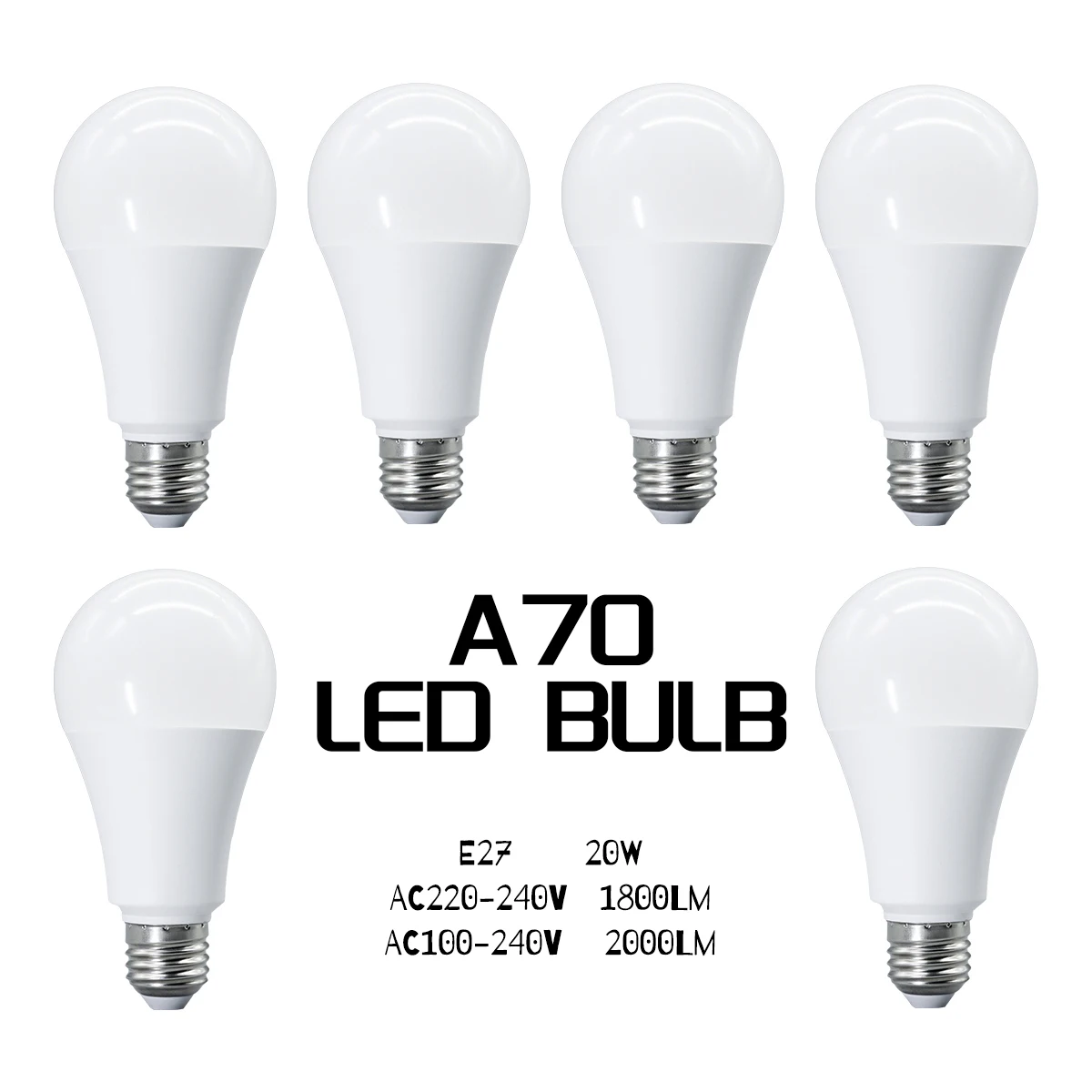 LED Light Bulb E27 Base 20W LED Bulb 110V 230V 3000K 6500K Warm/Cool White Non Dimmable 2000LM for Bedroom Living Room Kitchen
LED Light Bulb E27 Base 20W LED Bulb 110V 230V 3000K 6500K Warm/Cool White Non Dimmable 2000LM for Bedroom Living Room Kitchen