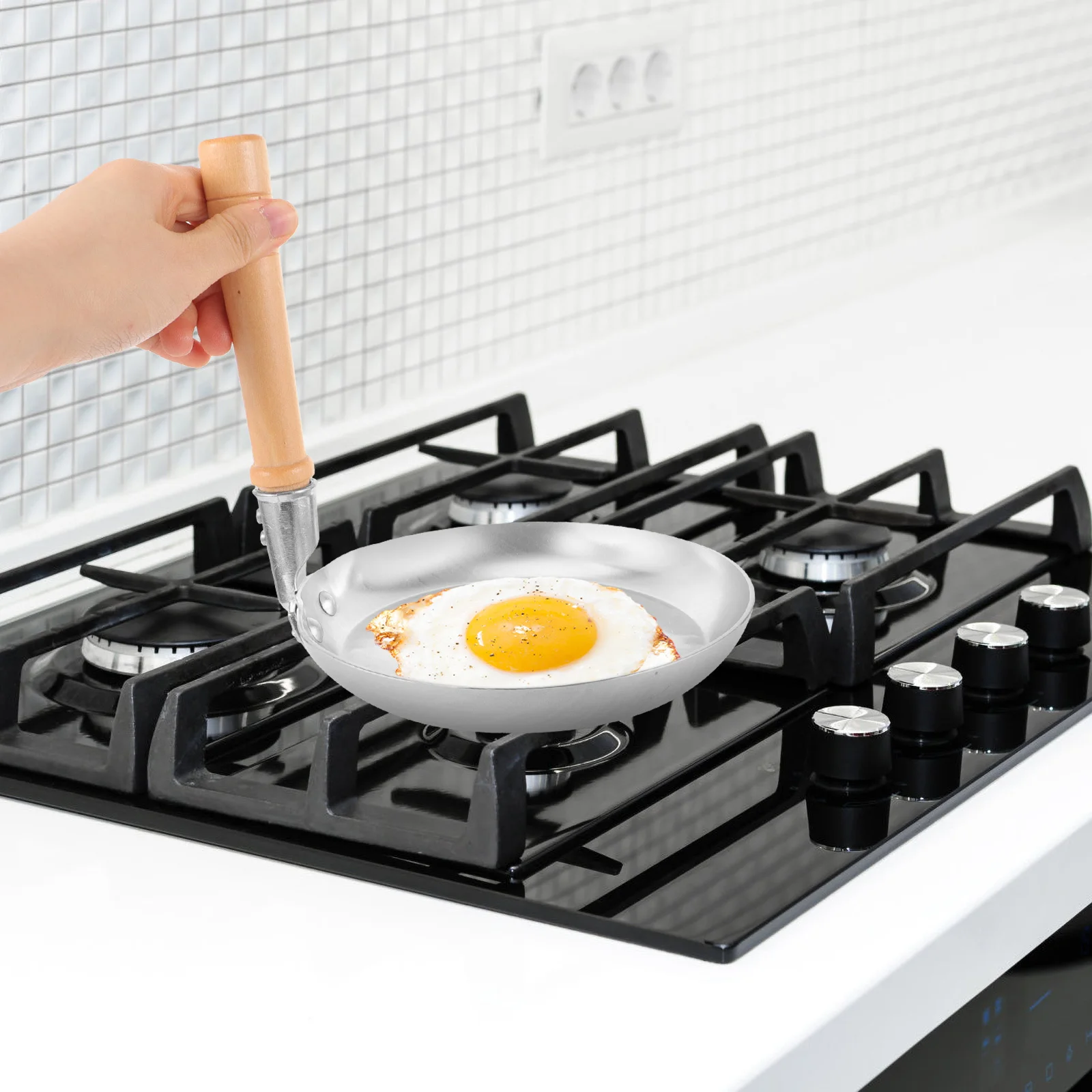 Vertical Handle Frying Pan Stainless Steel Parent-child Egg Pancake Maker Mini Skillet Nonstick Small Egg Pan Oil Heating Pot 
Vertical Handle Frying Pan Stainless Steel Parent-child Egg Pancake Maker Mini Skillet Nonstick Small Egg Pan Oil Heating Pot