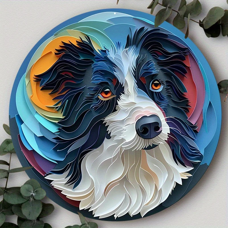 Cute Pet Dog Themed Mask Round Metal Art for Home and Office Decoration, Ideal Gift for Dog Lovers, Wall Art Home Decor
Cute Pet Dog Themed Mask Round Metal Art for Home and Office Decoration, Ideal Gift for Dog Lovers, Wall Art Home Decor