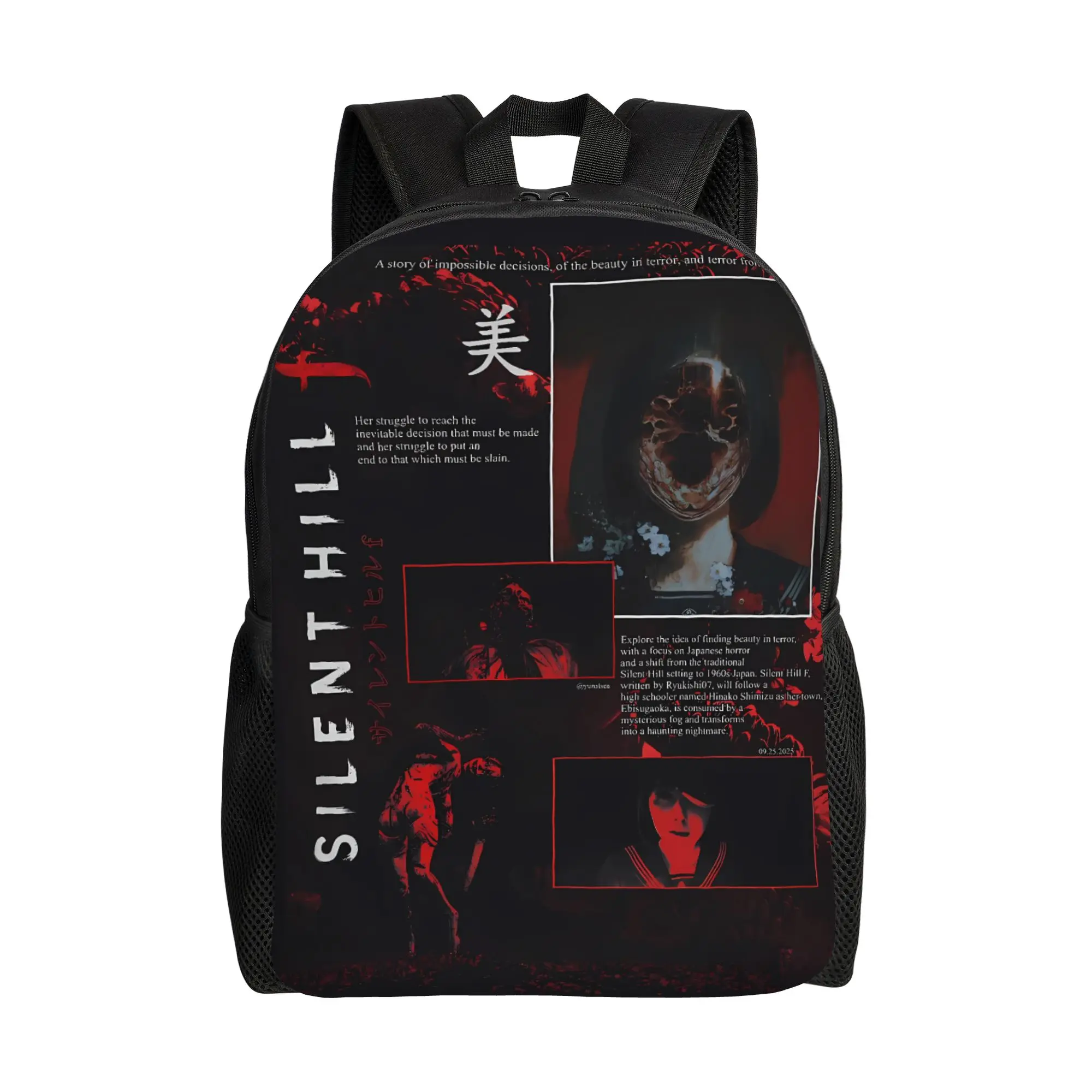 Game Silent Hill F Graphic Backpack Cute Backpacks Girl Travel Soft High School Bags Colorful Rucksack
Game Silent Hill F Graphic Backpack Cute Backpacks Girl Travel Soft High School Bags Colorful Rucksack