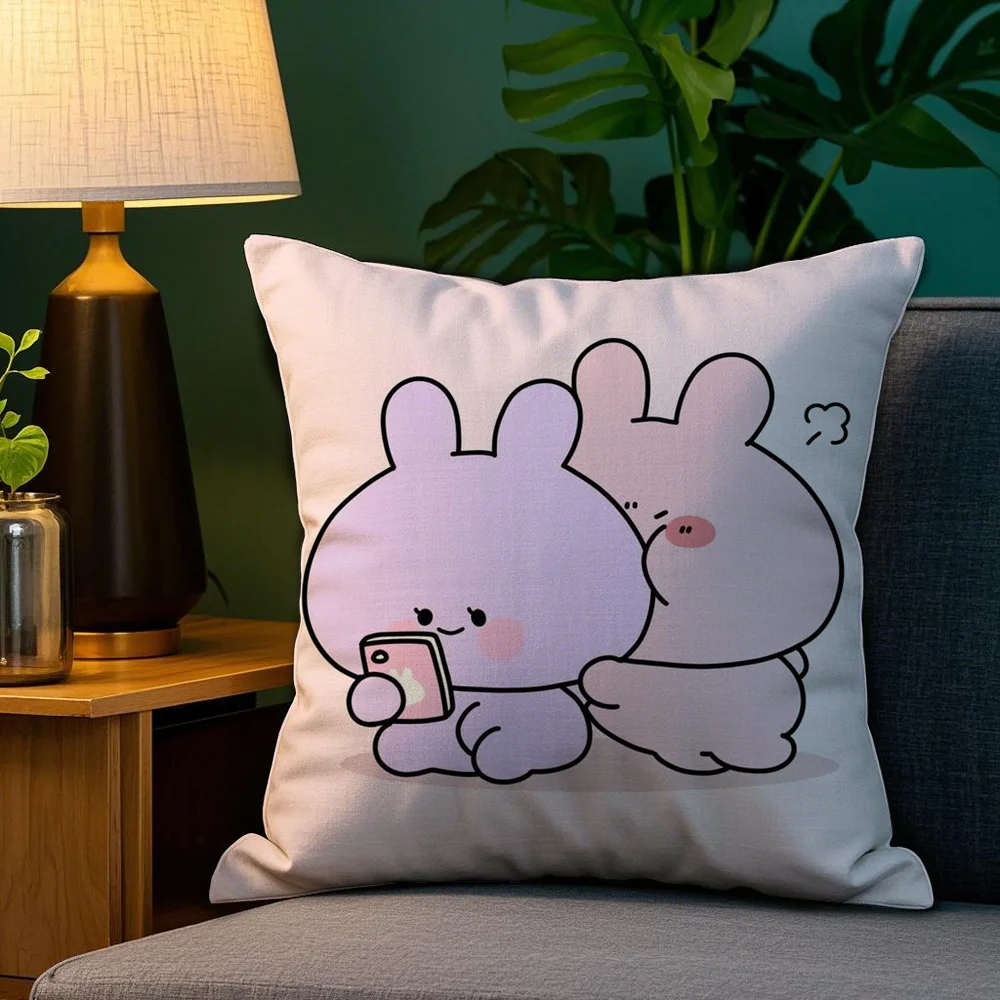 Cartoon A-Asamimichan Cute Bunny Pillow Case Plush Fabric Soft Double Sided Print Sofa Cushion Cover Throw Pillow Covers
Cartoon A-Asamimichan Cute Bunny Pillow Case Plush Fabric Soft Double Sided Print Sofa Cushion Cover Throw Pillow Covers
