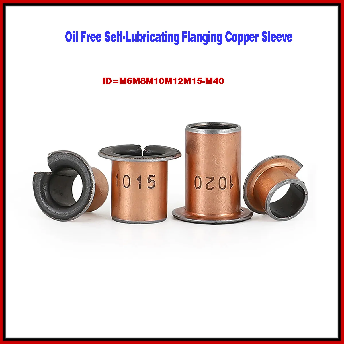 M6M8M10M12M15-M40 Oil Free Self-Lubricating Flanging Copper Sleeve / Composite Bearing Bushing
M6M8M10M12M15-M40 Oil Free Self-Lubricating Flanging Copper Sleeve / Composite Bearing Bushing