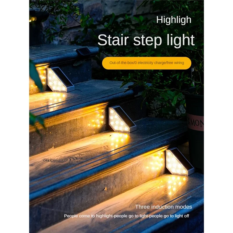 Solar Step Lights Outdoor Waterproof Stairs Human Body Sensor Lamp Warm Light Fit For Garden Christmas Pathway Dec
Solar Step Lights Outdoor Waterproof Stairs Human Body Sensor Lamp Warm Light Fit For Garden Christmas Pathway Dec