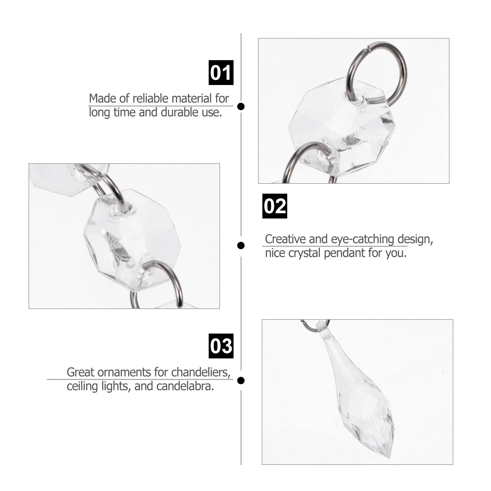 20Pcs Beads Hanging Crystals Beads Durable Ornament for Chandeliers Wedding Room Christmas Tree Decor
20Pcs Beads Hanging Crystals Beads Durable Ornament for Chandeliers Wedding Room Christmas Tree Decor