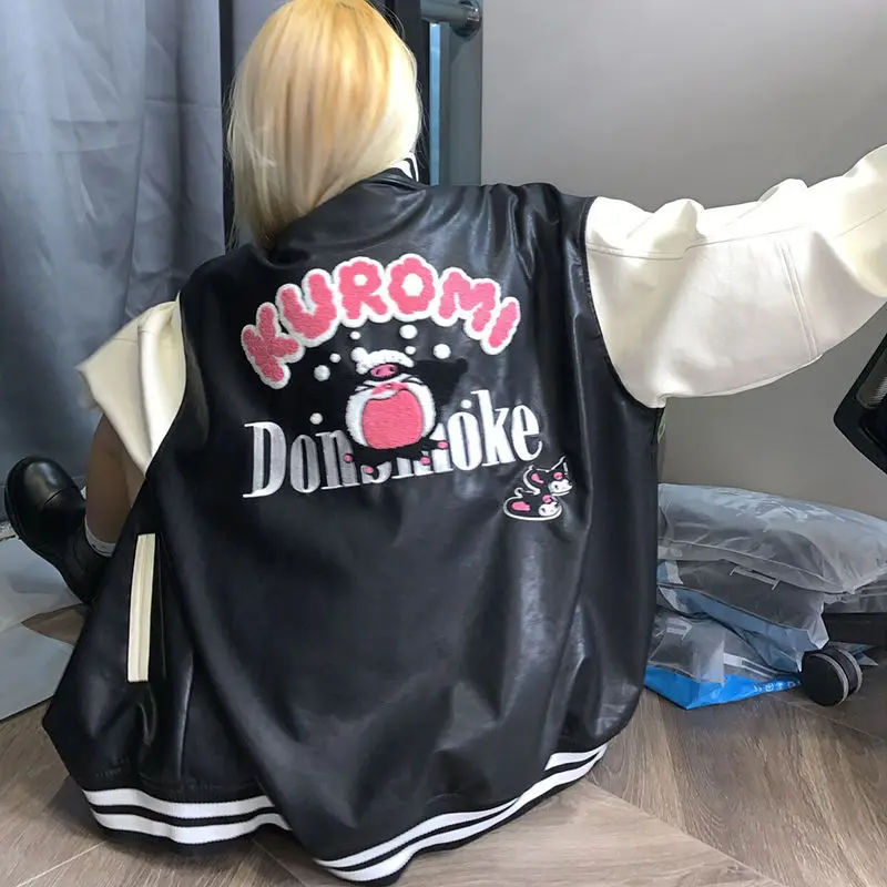 Anime Peripherals Sanrio Kawaii Kulomi Cartoon Character Autumn and Winter Trends Black and White Patchwork Jacket Couple Jacket
Anime Peripherals Sanrio Kawaii Kulomi Cartoon Character Autumn and Winter Trends Black and White Patchwork Jacket Couple Jacket