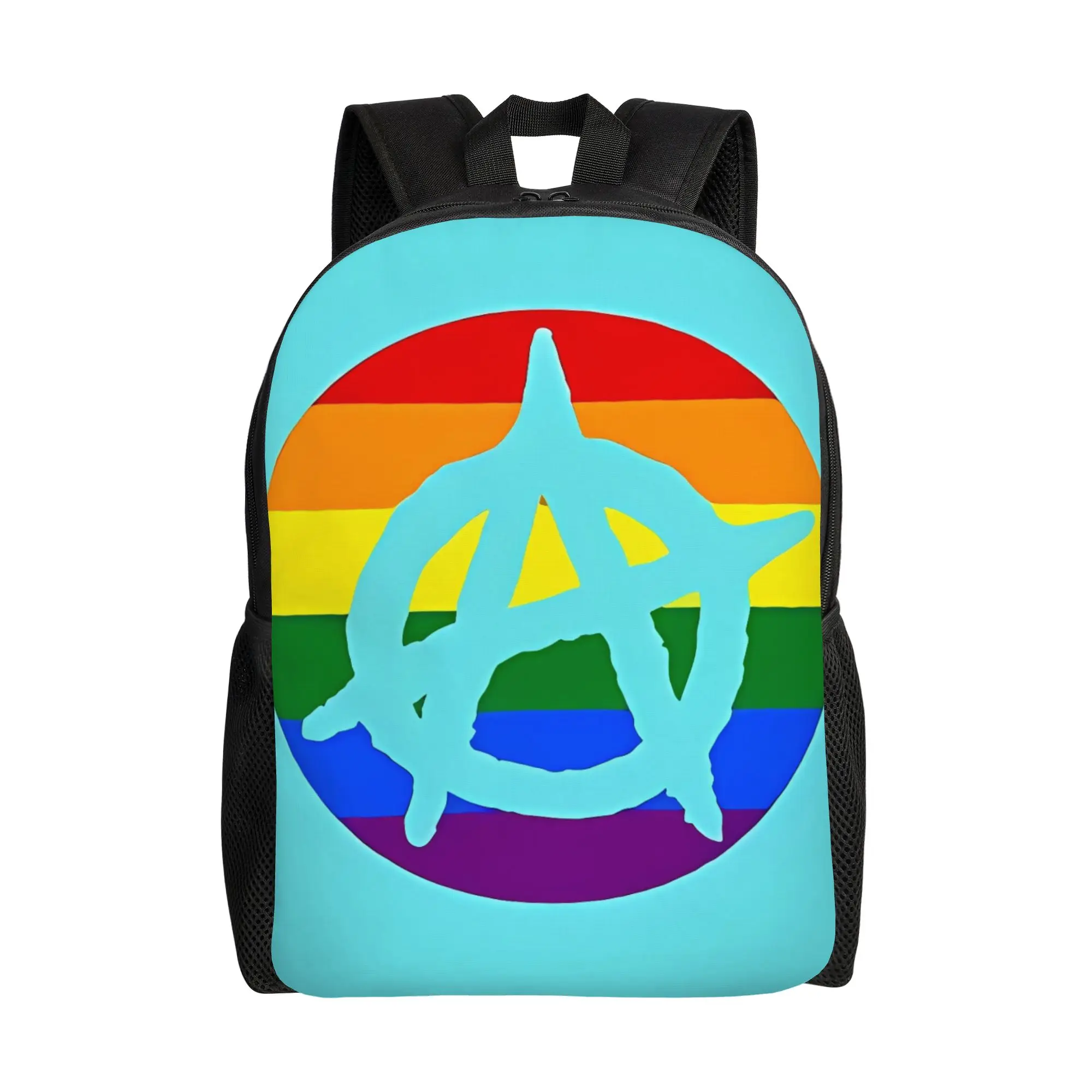 Rainbow Anarchy Cutout Anarchy Backpack Men Daily Large Capacity Laptop Bag Back To School Season
Rainbow Anarchy Cutout Anarchy Backpack Men Daily Large Capacity Laptop Bag Back To School Season