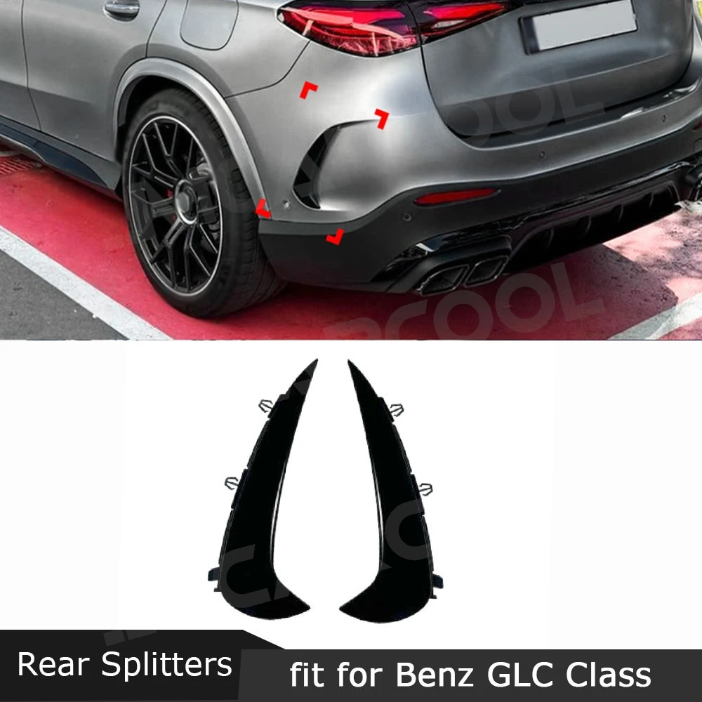 ABS Rear Bumper Side Air Vent Splitters Fender Trims for Mercedes Benz GLC Class X254 GLC 260 300 GLC63 AMG 2023+ Car Bodykits
ABS Rear Bumper Side Air Vent Splitters Fender Trims for Mercedes Benz GLC Class X254 GLC 260 300 GLC63 AMG 2023+ Car Bodykits