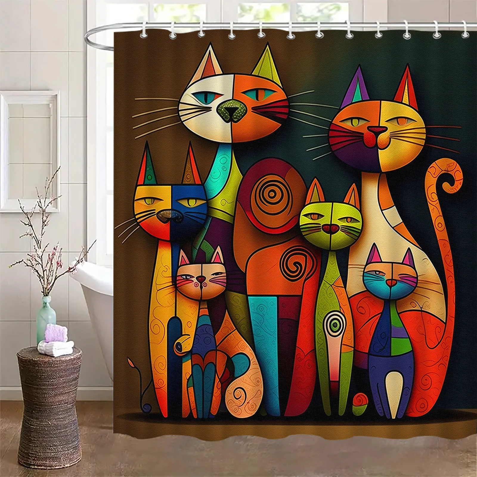 Изысканная занавеска для душа с рисунком кота, высококачественная элегантная занавеска для ванной комнаты, многофункциональная занавеска высокого качества
Изысканная занавеска для душа с рисунком кота, высококачественная элегантная занавеска для ванной комнаты, многофункциональная занавеска высокого качества