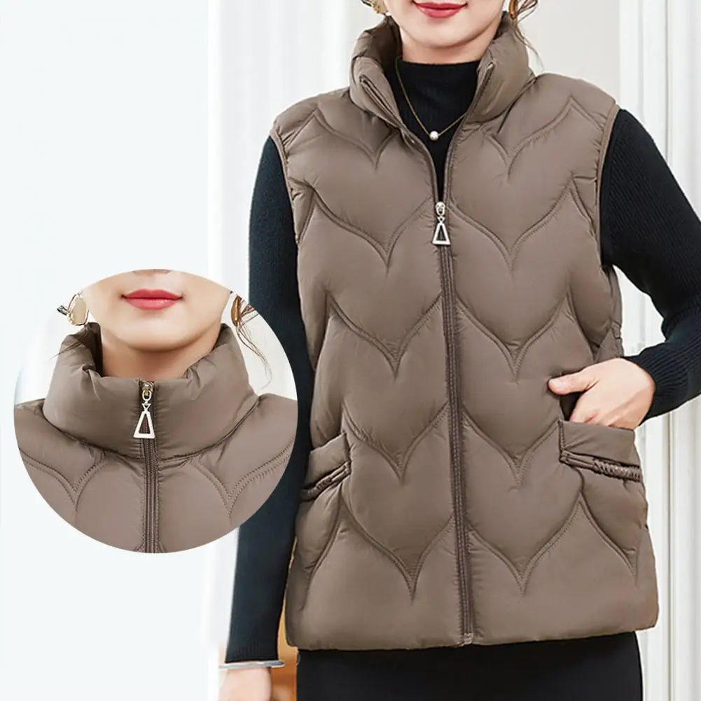 Women Winter Vest Coat Stand Collar Neck Protection Plus Size Outerwear Sleeveless Padded Thick Windproof Warm Lady Waistcoat 50
Women Winter Vest Coat Stand Collar Neck Protection Plus Size Outerwear Sleeveless Padded Thick Windproof Warm Lady Waistcoat 50