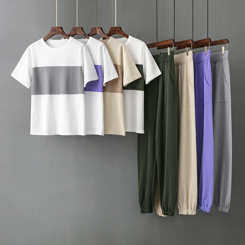 New Korean Chic Fashion Casual Knitted 2 Piece Set Women Pullover Sweater Tops Wide Leg Pants Suits Summer Loose Two Piece Sets
New Korean Chic Fashion Casual Knitted 2 Piece Set Women Pullover Sweater Tops Wide Leg Pants Suits Summer Loose Two Piece Sets
