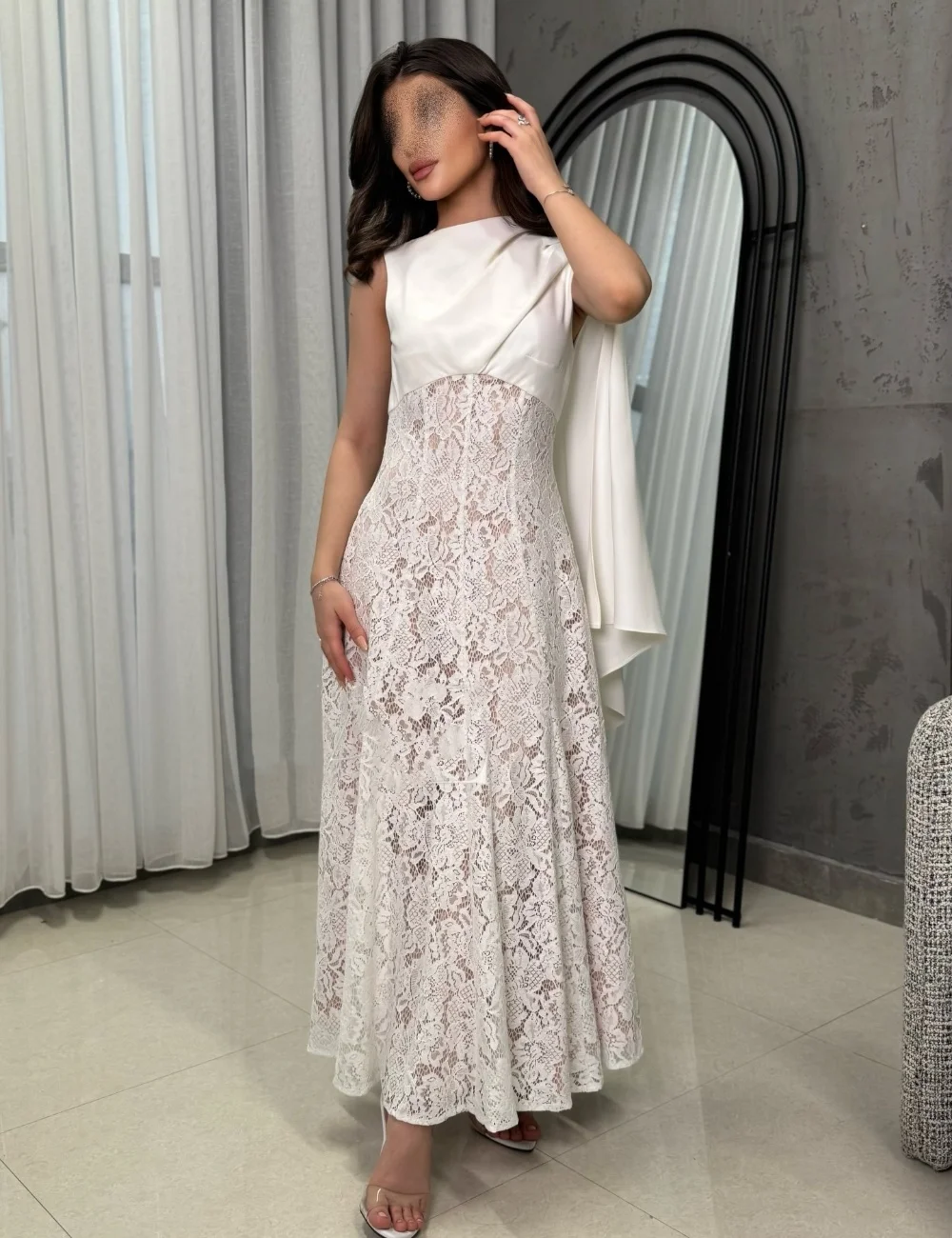 Индивидуальные вечерние платья в скромном стиле с кружевом, складками, драпировкой, А-силуэтом, высоким воротником, длиной до щиколотки, в китайском стиле, доступны различные размеры
Индивидуальные вечерние платья в скромном стиле с кружевом, складками, драпировкой, А-силуэтом, высоким воротником, длиной до щиколотки, в китайском стиле, доступны различные размеры