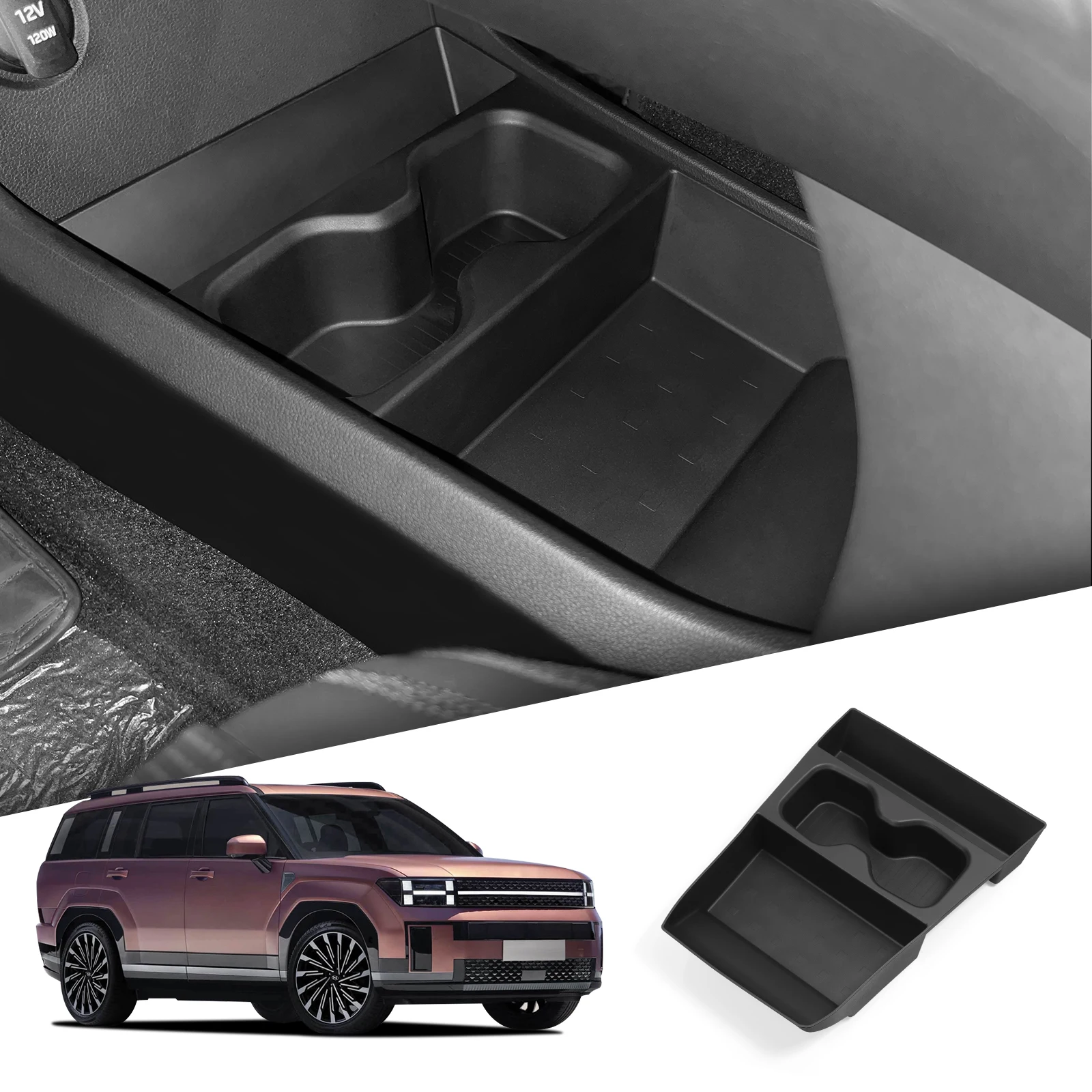 SMABEE для Hyundai Santa Fe 2024 2025, нижний ящик для хранения центральной консоли, автомобильный лоток, органайзер из ТПЭ, аксессуары для уборки, черный
SMABEE для Hyundai Santa Fe 2024 2025, нижний ящик для хранения центральной консоли, автомобильный лоток, органайзер из ТПЭ, аксессуары для уборки, черный