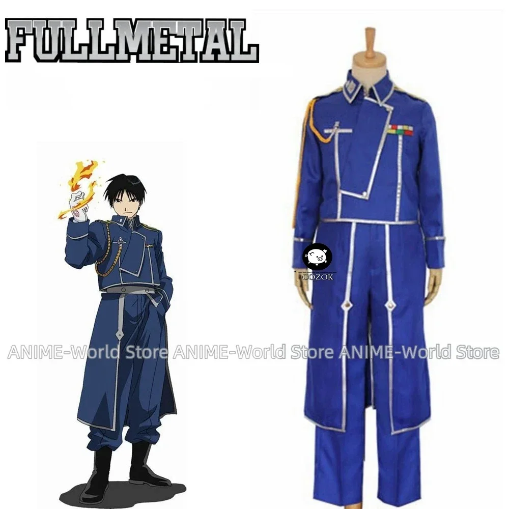 Anime Fullmetal Alchemist Cosplay Roy Mustang Costumes Military Uniform Suit Coat + Pants + Apron
Anime Fullmetal Alchemist Cosplay Roy Mustang Costumes Military Uniform Suit Coat + Pants + Apron