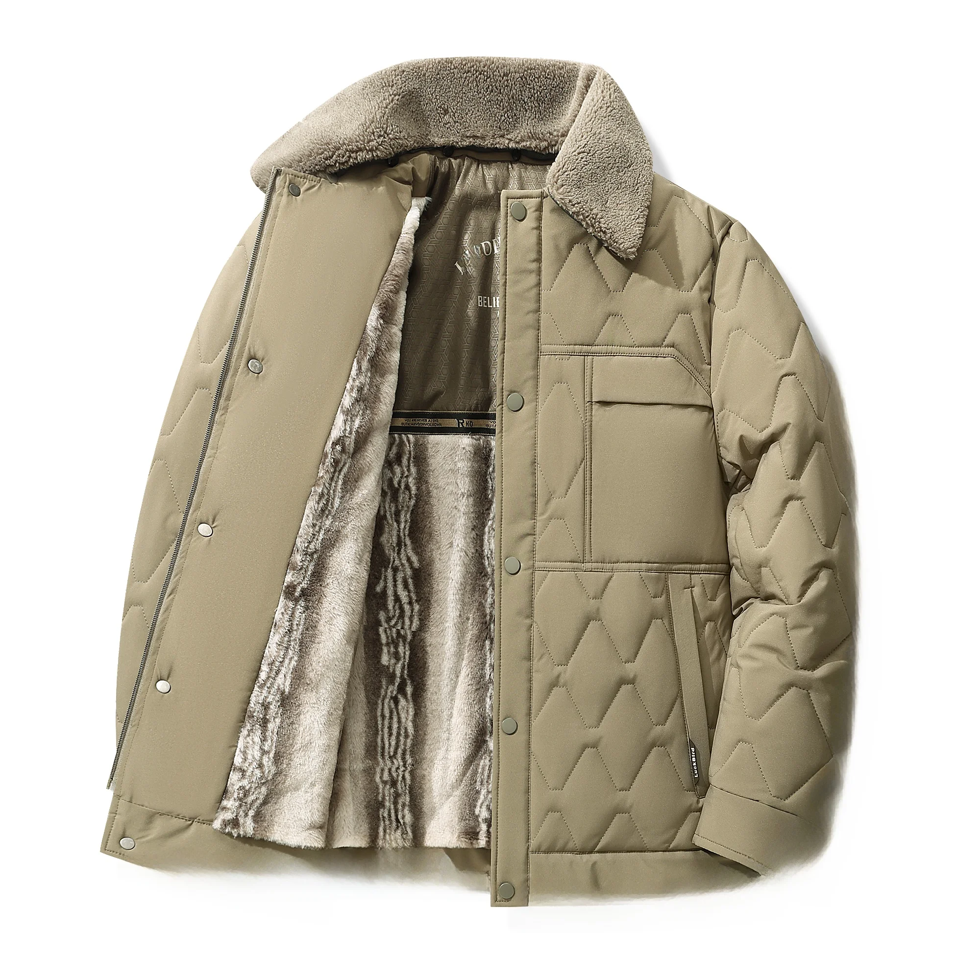 Мужская утепленная хлопковая куртка на флисовой подкладке, зимняя теплая верхняя одежда, повседневная модная куртка из полиэфирного волокна, однотонная
Мужская утепленная хлопковая куртка на флисовой подкладке, зимняя теплая верхняя одежда, повседневная модная куртка из полиэфирного волокна, однотонная