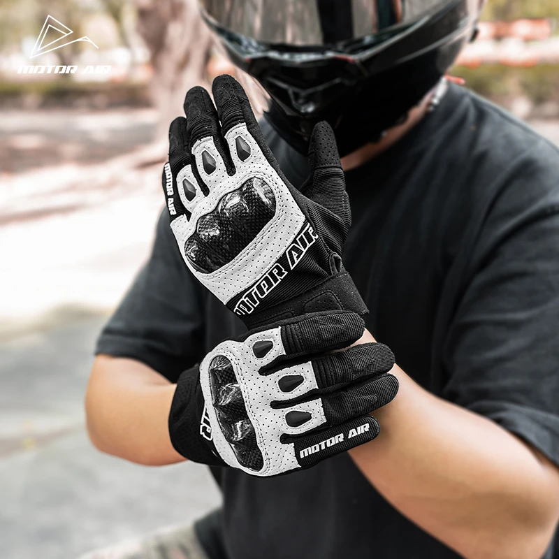 Motorcycle Gloves Summer Breathable Real Goat Leather Non-slip Wear-resistant Carbon Fiber Protection Riding Gears Accessories
Motorcycle Gloves Summer Breathable Real Goat Leather Non-slip Wear-resistant Carbon Fiber Protection Riding Gears Accessories