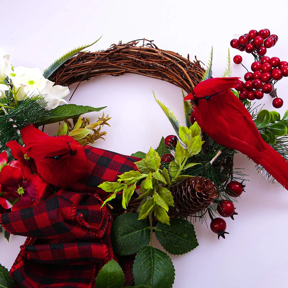 12pcs Red Birds Simulation Decorative Bird Christmas Tree Wreath Decoration Xmas Cardinal Birds Ornament Home Craft Display
12pcs Red Birds Simulation Decorative Bird Christmas Tree Wreath Decoration Xmas Cardinal Birds Ornament Home Craft Display