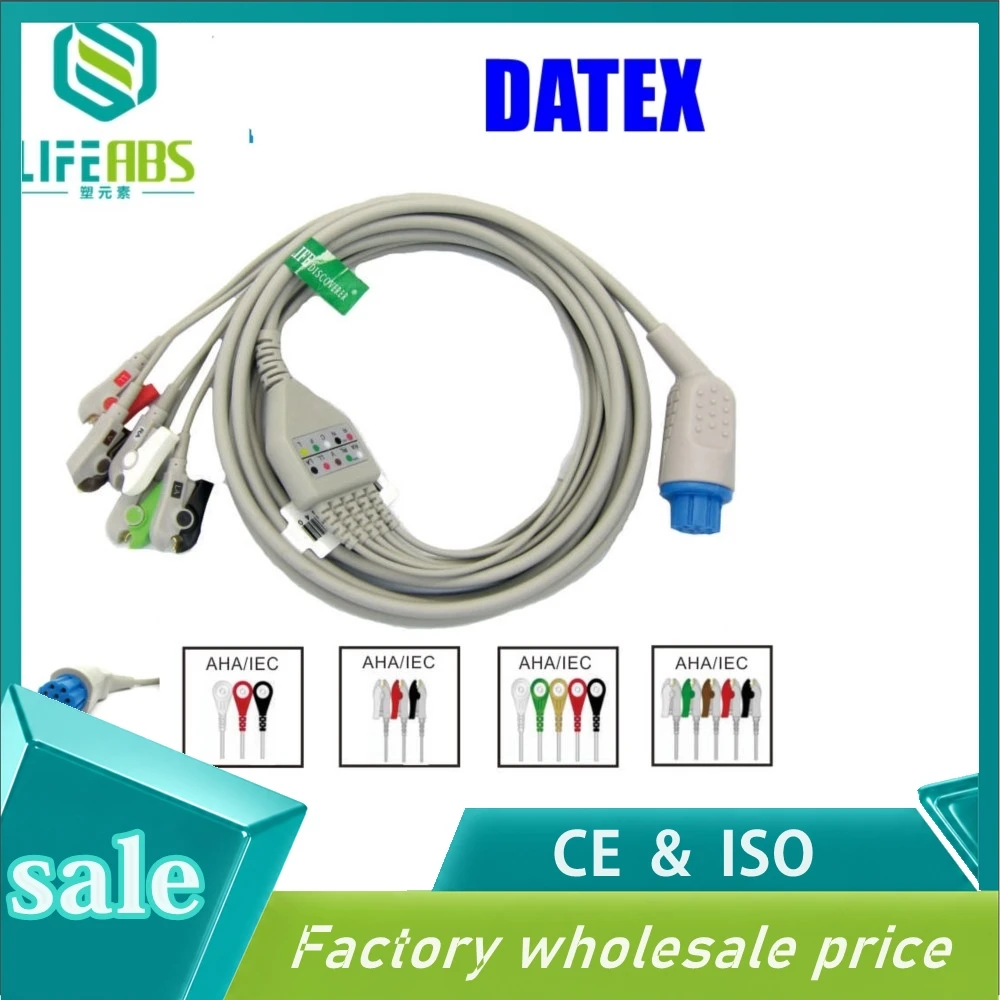 One-Piece Ecg Cable Ekg Cable Iec 3leads 5leads Snap Clip Ekg Monitoring for S*pacelab Mornitor Machine
One-Piece Ecg Cable Ekg Cable Iec 3leads 5leads Snap Clip Ekg Monitoring for S*pacelab Mornitor Machine