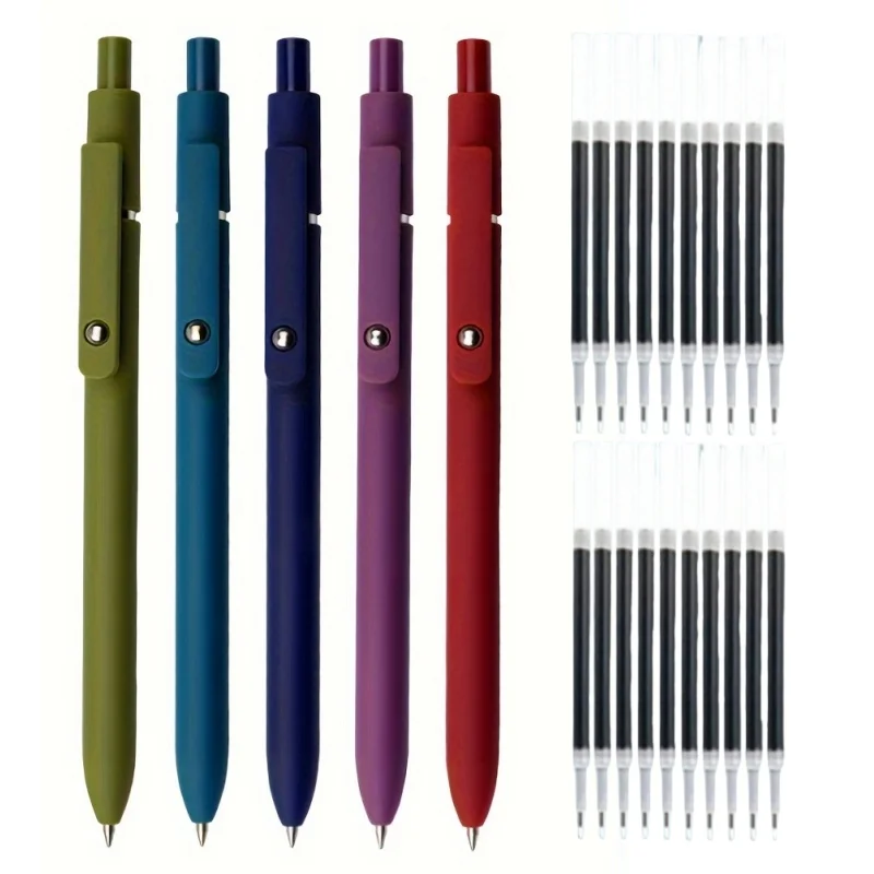 Zennyth, набор из 5 цветов в стиле ретро + сменные стержни из 20 предметов, 0,5 мм, черный, низкий центр тяжести, быстросохнущие
Zennyth, набор из 5 цветов в стиле ретро + сменные стержни из 20 предметов, 0,5 мм, черный, низкий центр тяжести, быстросохнущие