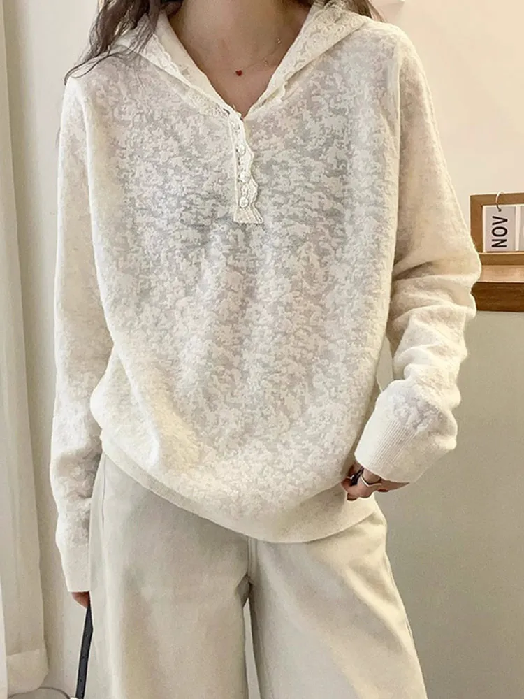 Удобная шерстяная вязаная кружевная шапка с длинным светом, топ для похудения, новый осенний женский модный корейский трикотаж
Удобная шерстяная вязаная кружевная шапка с длинным светом, топ для похудения, новый осенний женский модный корейский трикотаж