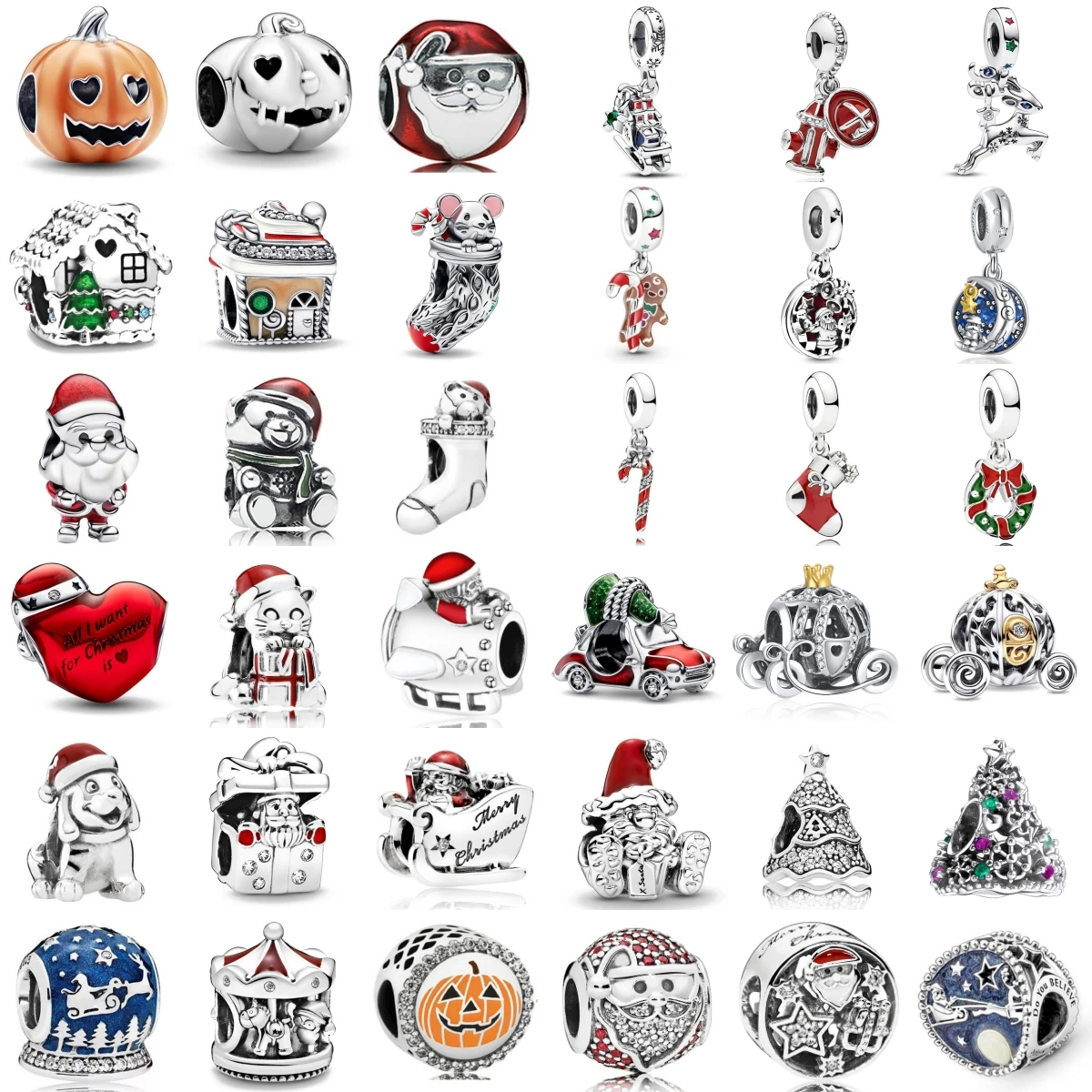 NEW 925 Sterling Silver Charm Fit Original Bracelet Accessories Women Jewelry Christmas Series Santa Claus Pumpkin Carriage
NEW 925 Sterling Silver Charm Fit Original Bracelet Accessories Women Jewelry Christmas Series Santa Claus Pumpkin Carriage