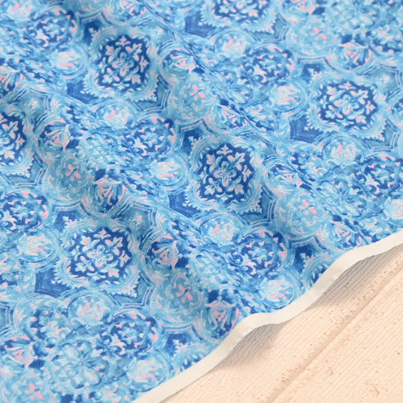 45cm 100% Cotton Retro Blue Patchwork 100% Cotton Printed Fabric Handmade DIY Bag Clothing Fabric
45cm 100% Cotton Retro Blue Patchwork 100% Cotton Printed Fabric Handmade DIY Bag Clothing Fabric