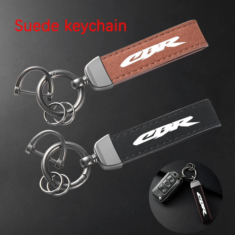 For Honda CBR650R CBR600RR CBR1000RR CBR500R CBR250R CBR600F F2 F3 F4i High-Grade Leather Suede Keychain Motorcycle Key Ring
For Honda CBR650R CBR600RR CBR1000RR CBR500R CBR250R CBR600F F2 F3 F4i High-Grade Leather Suede Keychain Motorcycle Key Ring