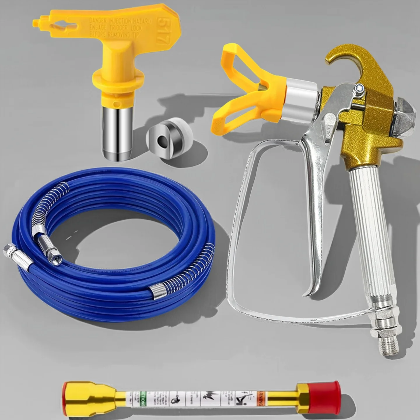 Airless Paint Sprayer Hose 10m 20cm, High Pressure 5000PSI Nylon Braided Replacement Parts for Graco Spray Gun
Airless Paint Sprayer Hose 10m 20cm, High Pressure 5000PSI Nylon Braided Replacement Parts for Graco Spray Gun