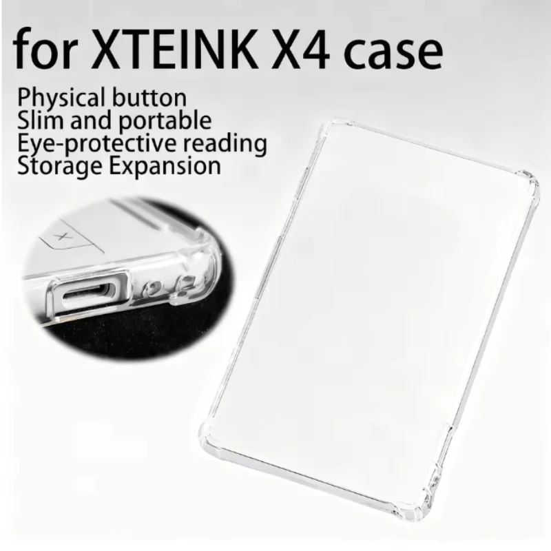For XTEINK X4 4.3" E-Book Soft TPU Case, Drop Resistance Clear Protective Back Cover, All Inclusive Airbag Shockproof Cover
For XTEINK X4 4.3" E-Book Soft TPU Case, Drop Resistance Clear Protective Back Cover, All Inclusive Airbag Shockproof Cover