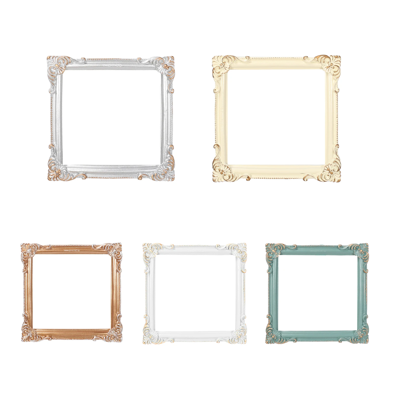 Ruimou 5Pcs Multi-Color Mini Retro Resin Photo Frame Square Wall Hanging Photo Frame For DIY Party Decoration Etc
Ruimou 5Pcs Multi-Color Mini Retro Resin Photo Frame Square Wall Hanging Photo Frame For DIY Party Decoration Etc