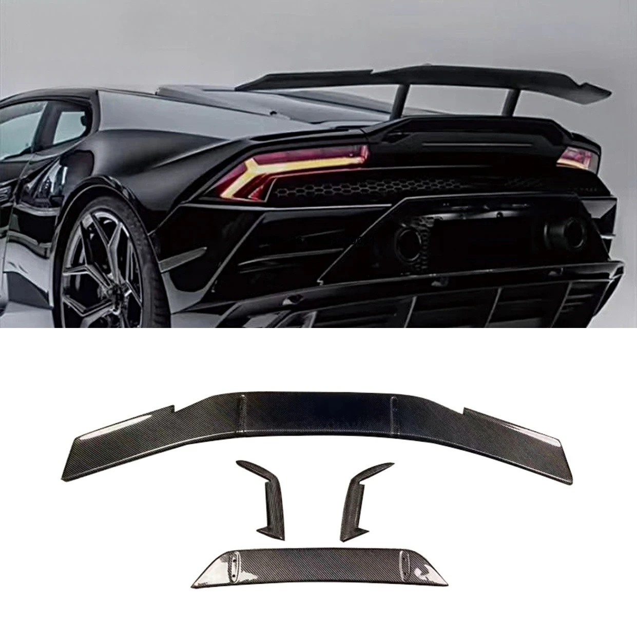 Carbon Fiber Rear Bumper Spoiler for Huracan LP610 LP580 Rear Wing Upgrade Auto Parts
Carbon Fiber Rear Bumper Spoiler for Huracan LP610 LP580 Rear Wing Upgrade Auto Parts