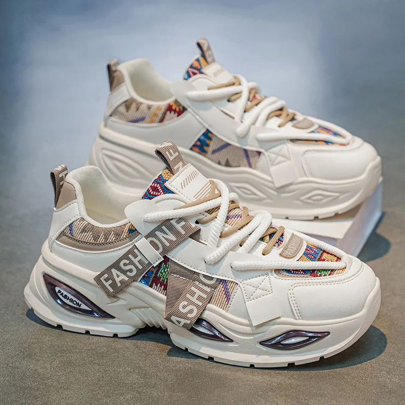 Men's Breathable Mesh Chunky Dad Sneakers Ethnic Print Platform Casual Running Shoes Summer Heightening Footwear
Men's Breathable Mesh Chunky Dad Sneakers Ethnic Print Platform Casual Running Shoes Summer Heightening Footwear