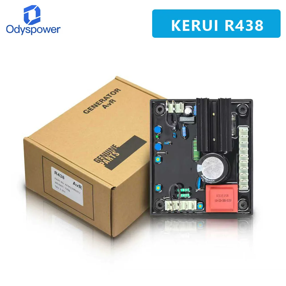 AVR R438 Бесщеточный генератор Автоматический регулятор напряжения Дизельный стабилизатор генераторной установки KERUI
AVR R438 Бесщеточный генератор Автоматический регулятор напряжения Дизельный стабилизатор генераторной установки KERUI