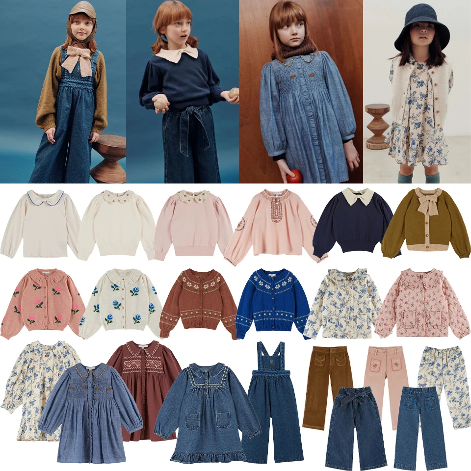 Одежда для девочек 2025 AW, новинка EM, осенний детский вязаный свитер для маленьких девочек, кардиган с цветочной вышивкой, штаны, комплект детской одежды
Одежда для девочек 2025 AW, новинка EM, осенний детский вязаный свитер для маленьких девочек, кардиган с цветочной вышивкой, штаны, комплект детской одежды