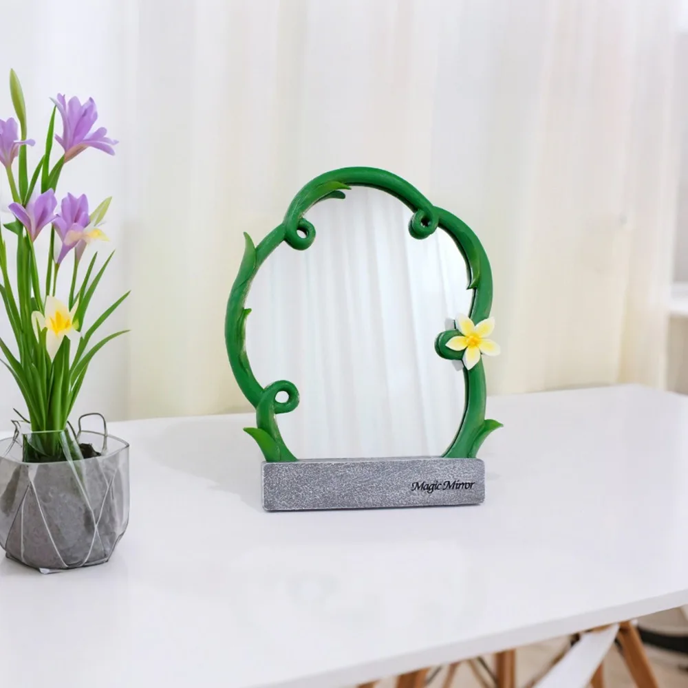 Portable Flower Vine Shaped Mirror with Base Durable Makeup Mirror Decor High Clarity Mini Cosmetic Mirror For Home Travel
Portable Flower Vine Shaped Mirror with Base Durable Makeup Mirror Decor High Clarity Mini Cosmetic Mirror For Home Travel