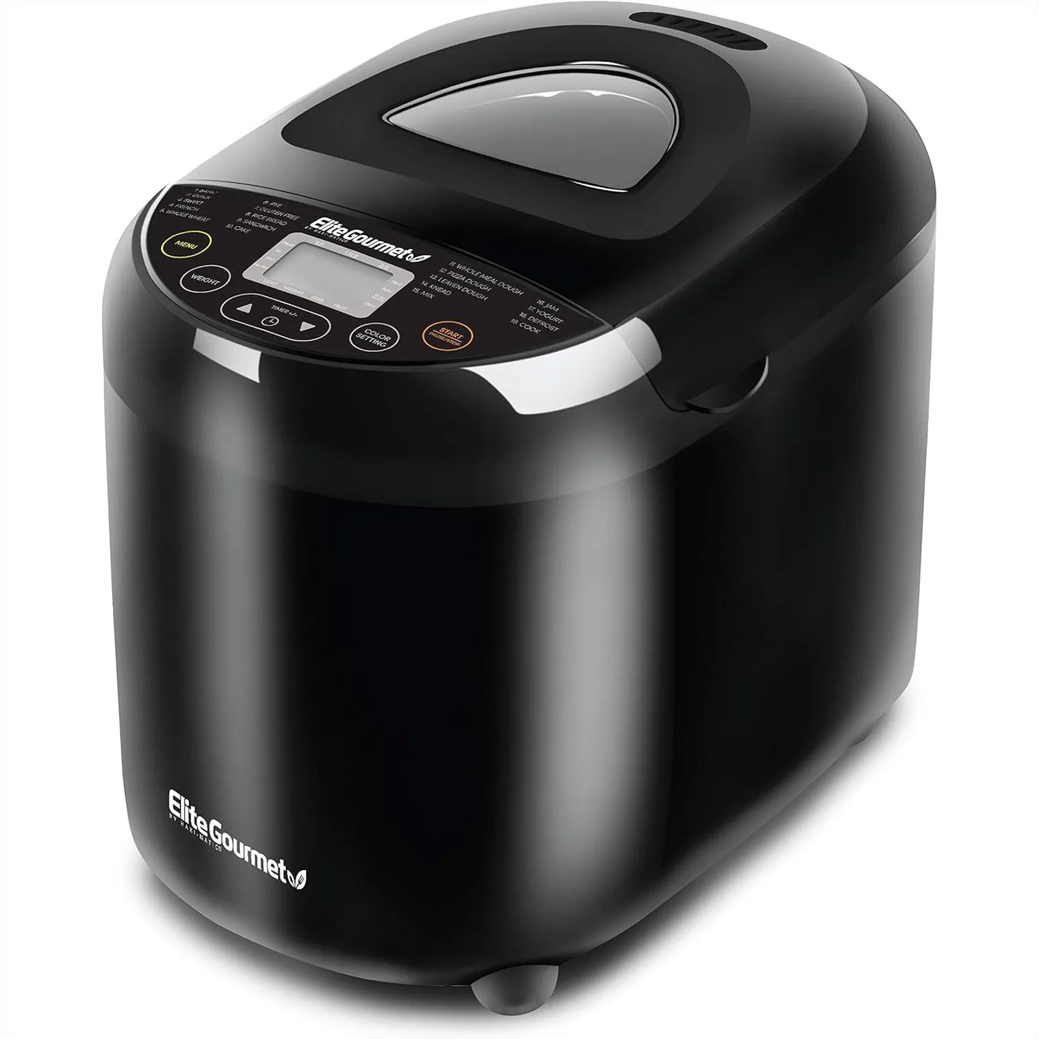Programmable Bread Maker Machine, 2 lb Loaf, 3 Sizes, 19 Presets incl. Gluten-Free, Dough & Jam, Delay Timer
Programmable Bread Maker Machine, 2 lb Loaf, 3 Sizes, 19 Presets incl. Gluten-Free, Dough & Jam, Delay Timer