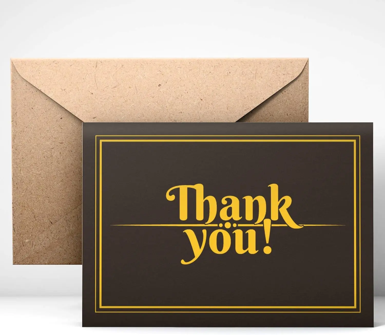 Thank You Cards (24pcs), Includes Blank Cards & Envelopes with Stickers, 4 x 6, Black classic design, Perfect for any occasion
Thank You Cards (24pcs), Includes Blank Cards & Envelopes with Stickers, 4 x 6, Black classic design, Perfect for any occasion