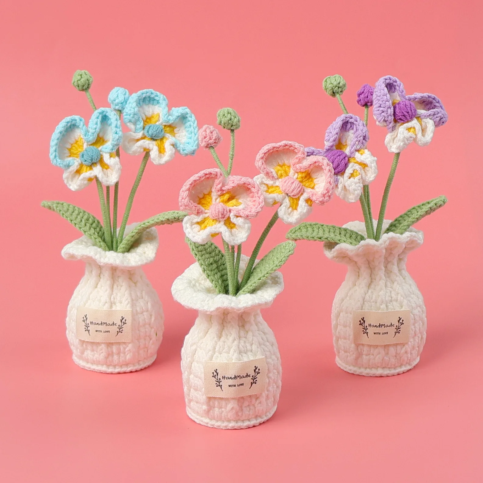 Artificial Phalaenopsis Crochet Flowers Hand-knitted Flower Potted Finished Woven Flowers Pot Graduation Birthday Party Gift
Artificial Phalaenopsis Crochet Flowers Hand-knitted Flower Potted Finished Woven Flowers Pot Graduation Birthday Party Gift